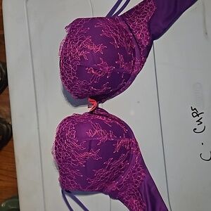 Very Sexy Push up Purple and pink lace